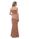 ChicSew Beautiful Off Shoulder Mermaid Mother Of The Groom Dresses Satin Ruched Formal Gown