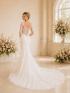 ChicSew Delicate V-Neck Mermaid Lace Tulle Long Sleeves Maxi Long Wedding Dresses