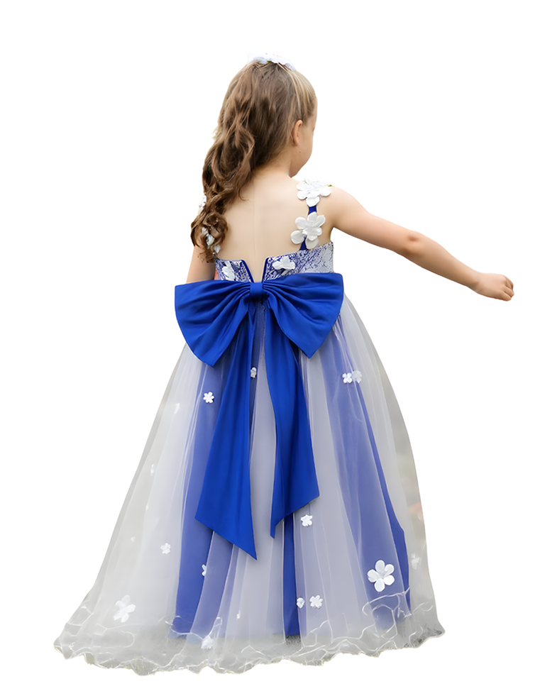 Beautiful Spaghetti Straps Sleeveless Flower Girl Dress A-Line Satin Tulle Gown For Weddings Special Occasions