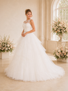 ChicSew Classy Illusion A-Line Lace Sleeveless Floor-Length Wedding Dresses With Button