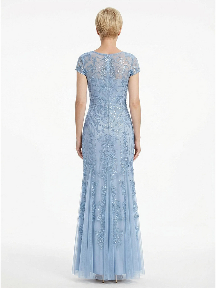 ChicSew Modern Lace Tulle Mermaid Mother Of The Bride Gowns For Formal Wedding