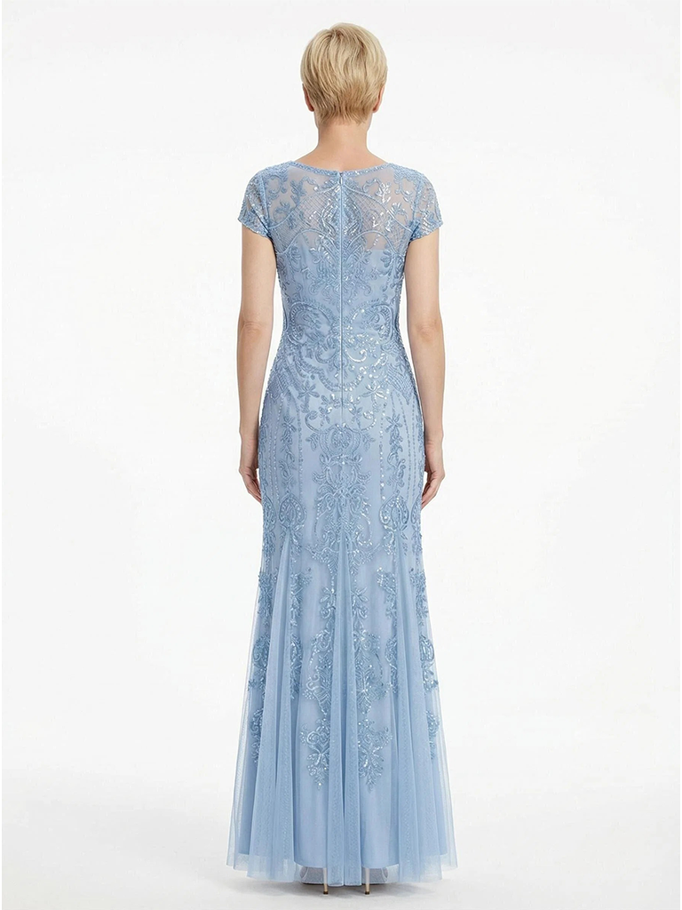 ChicSew Modern Lace Tulle Mermaid Mother Of The Bride Gowns For Formal Wedding