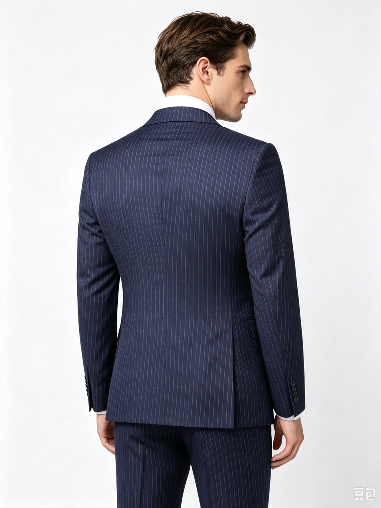 Classic 3 Piece Dark Navy Men's Suit with Regular Fit and Sophisticated Peak Lapel