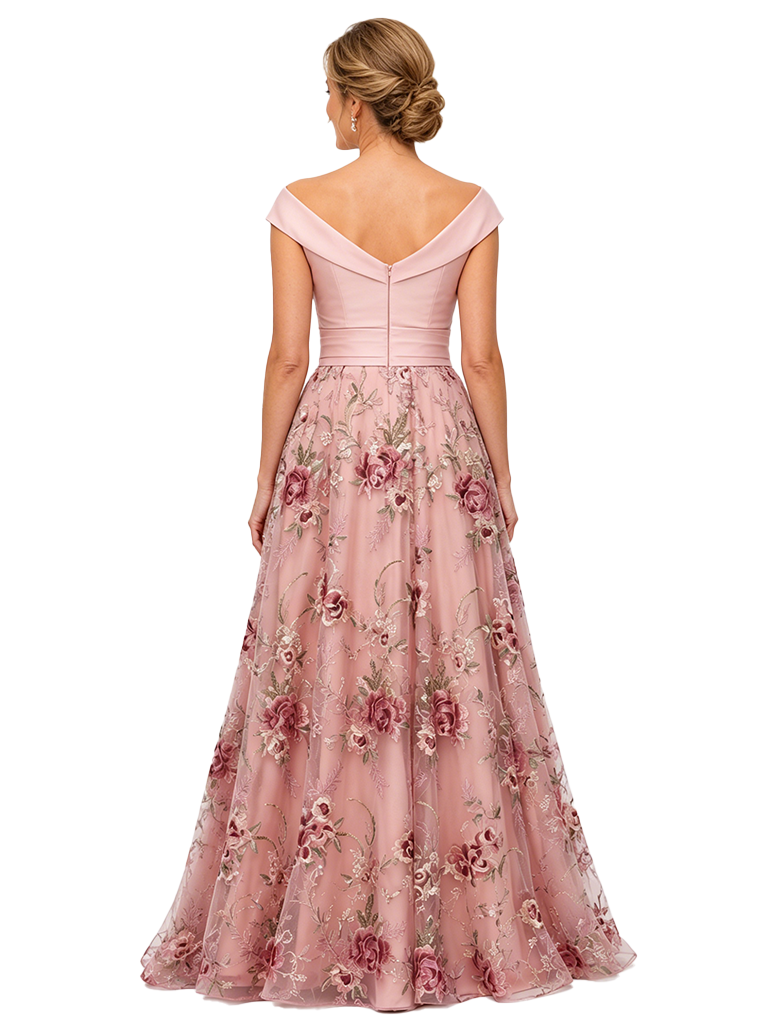 ChicSew Beautiful A-Line Tulle Ruched Floor-Length Mother Of The Bride Dresses