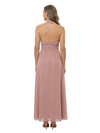 ChicSew Classy Halter Sleeveless A-Line Floor-Length Chiffon Mother Of The Groom Gown Ruched