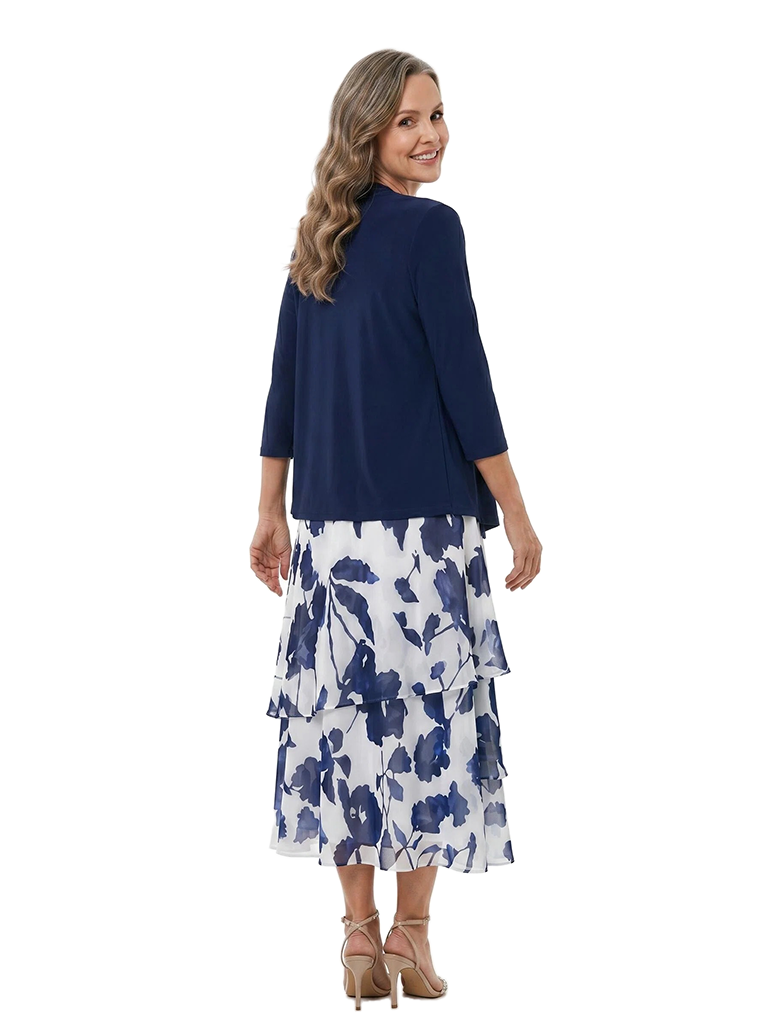ChicSew Elegant Two Piece Chiffon A-Line Mother Of The Bride Dresses With Jacket