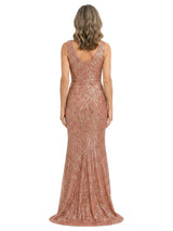 ChicSew Glamorous Sleeveless Sequin Mermaid Floor Length Mother Of The Bride Gown