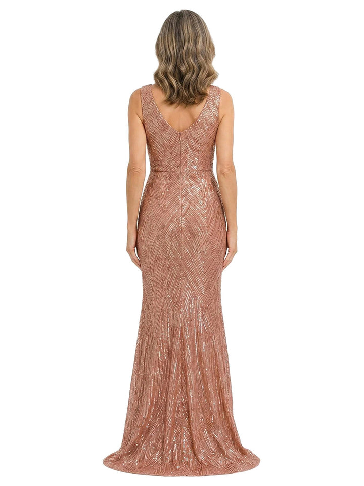 ChicSew Glamorous Sleeveless Sequin Mermaid Floor Length Mother Of The Bride Gown