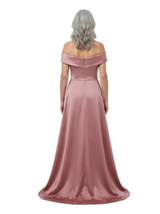 ChicSew Unique V-Neck Bow Waist Lace Silky Satin Mother Of The Bride Dresses With Overskirt