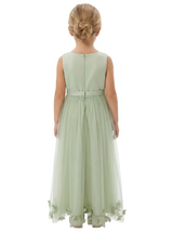 Beautiful Spaghetti Straps Flower Girl Dress A-Line Tulle Gown For Weddings Special Occasions
