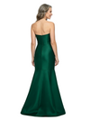 ChicSew Strapless Bow Detail Floor Length Satin Mermaid Elegant Mother of the Bride Dress