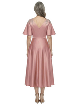 ChicSew Fancy V-Neck Lace Appliques Silky Satin A-Line Mother Of The Groom Evening Gowns