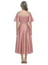 ChicSew Fancy V-Neck Lace Appliques Silky Satin A-Line Mother Of The Groom Evening Gowns