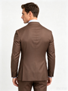 Classic 3 Piece Chocolate Men's Suit with Regular Fit and Sophisticated Peak Lapel