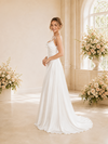 ChicSew Fancy Spaghetti Straps A-line Satin Floor-Length Wedding Dress