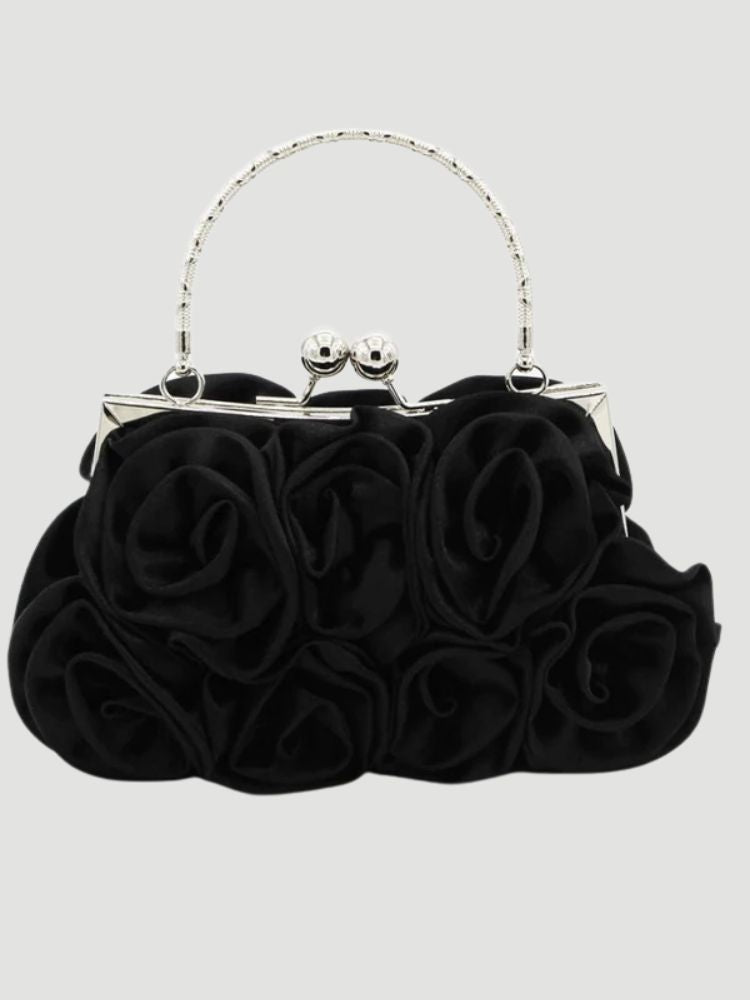 Handle rose bag evening bag bridal bag bridesmaid bag girls handbag crossbody bag