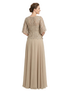 ChicSew Flutter Sleeves V-Neck Lace Appliques Chiffon A-Line Mother Of The Groom Dress