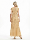 ChicSew Elegant Jewel Cap Sleeves Mermaid Mother Of The Bride Gown Lace Tulle Overlay
