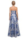 Chicsew Floral Strapless Ruched Floor-Length A-Line Mother of The Bride Dress