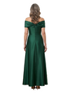 ChicSew Off The Shoulder Satin Floor Length A-Line Mother of the Bride Dress