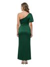 ChicSew One Shoulder Short Sleeve Satin Sheath Mother Of The Groom Dresses