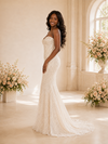 ChicSew Modern Strapless Sweetheart Mermaid Sequin Floor-Length Wedding Dress
