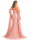 ChicSew Fancy Strapless Lace Mermaid Mother Of The Bride Dress With Chiffon Cape