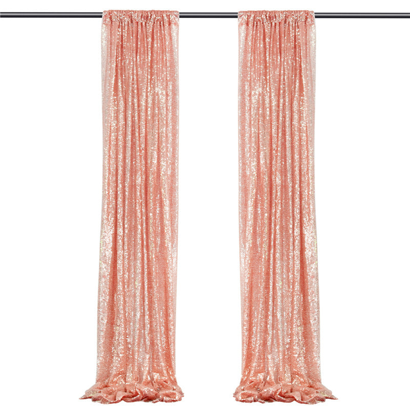 Simple Outdoor Wedding Decoration Sparkly Sequin Background Curtain, HCP31