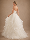 ChicSew Elegant Sweetheart Rhinestone Tulle A-Line Floor-Length Wedding Dress