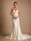 ChicSew Elegant Sweetheart Mermaid Satin Floor-Length Wedding Dress With 3D Flowers