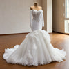 ChicSew Luxurious Boning Ball Gown Wedding Dress With Lace Applique