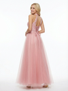 Beautiful Halter Tulle Lace Appliques A-line Prom Ball Gowns