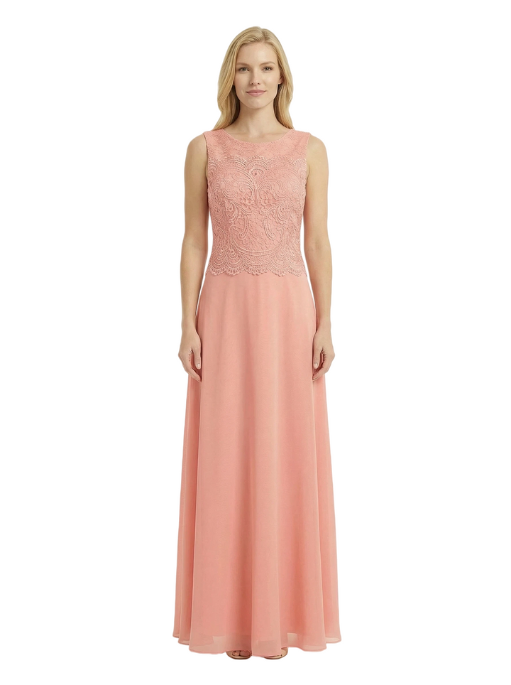 Mother of The Bride Outfit Square Neck Half Sleeve Lace Chiffon Maxi Dress with Jacket