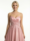 Classy Lace Applique Sweetheart A-Line Long Evening Gown