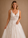ChicSew Romantic Spaghetti Straps Tulle Lace Appliques A-Line Maxi Wedding Dress