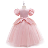 Luxury Lace Flower Girls Dress Elegant Tulle Princess Gown for Wedding