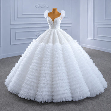 ChicSew Luxurious V-Neck Ball Gown A-Line Wedding Dress
