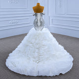 ChicSew Sparkly Off Shoulder Ball Gown Wedding Dress With Rhinestone