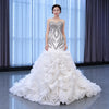 ChicSew Sparkly Off Shoulder Ball Gown Wedding Dress With Rhinestone