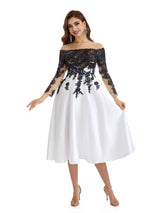 Elegant Long Sleeves Off The Shoulder Short Mother Of the Bride Dresses