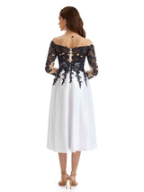 Elegant Long Sleeves Off The Shoulder Short Mother Of the Bride Dresses
