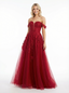 Elegant Lace Beaded Sweetheart A Line Long Party Prom Dresses