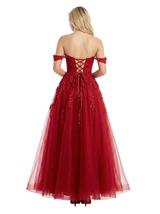 ChicSew Off The Shoulder A-Line Lace Tulle Maxi Party Prom Dresses