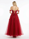 Elegant Lace Beaded Sweetheart A Line Long Party Prom Dresses