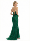 Unique Sweetheart Lace Mermaid Luxury Formal Evening Gown