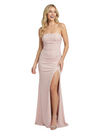 Sparkly Glitter Jersey Strapless Long Party Prom Dresses Dresses