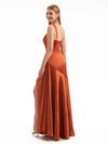 Maxi Eucalyptus Stretchy Satin Bridesmaid Dress