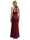 Classy Halter Satin Mother Of The Bride Mermaid Column Gown