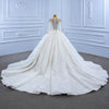 ChicSew Luxurious Illusion High Neck A-Line Ball Gown Wedding Dress