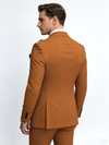 Classic 1 Piece Brown Men's Suit with Regular Fit and Sophisticated Peak Lapel